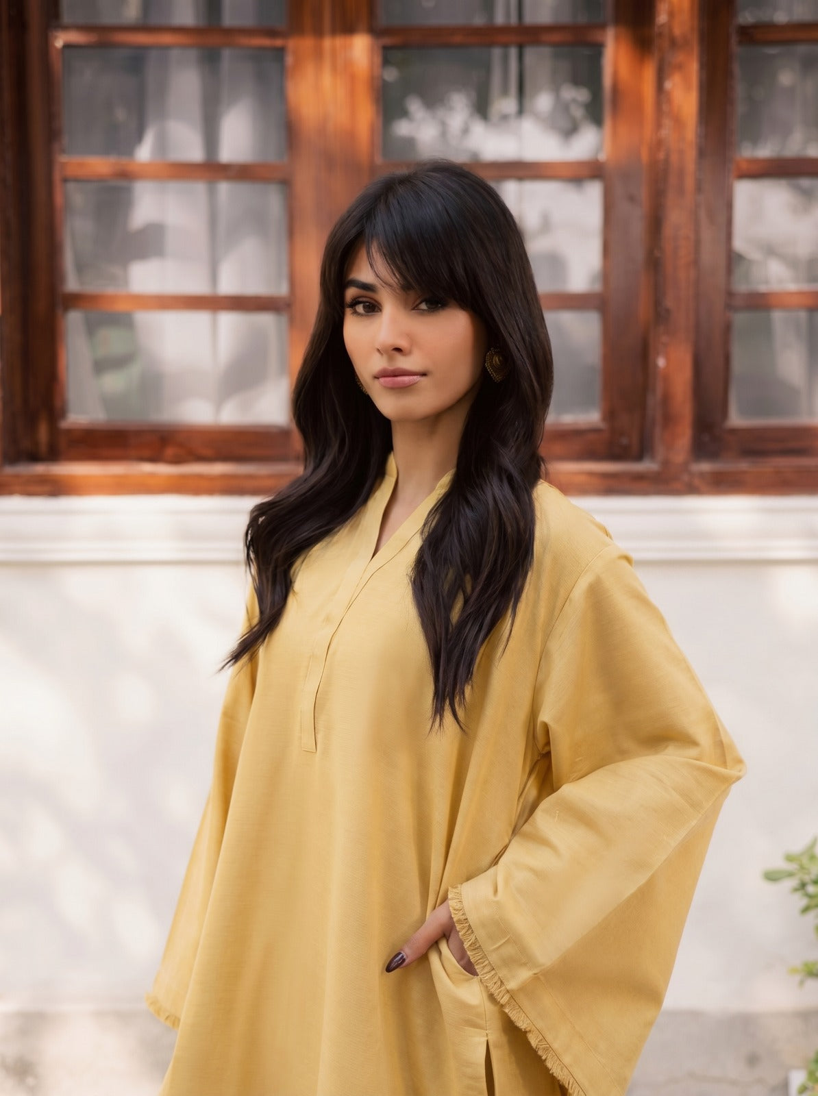 2 PC Lawn Solid FSK 03 – Butter Yellow