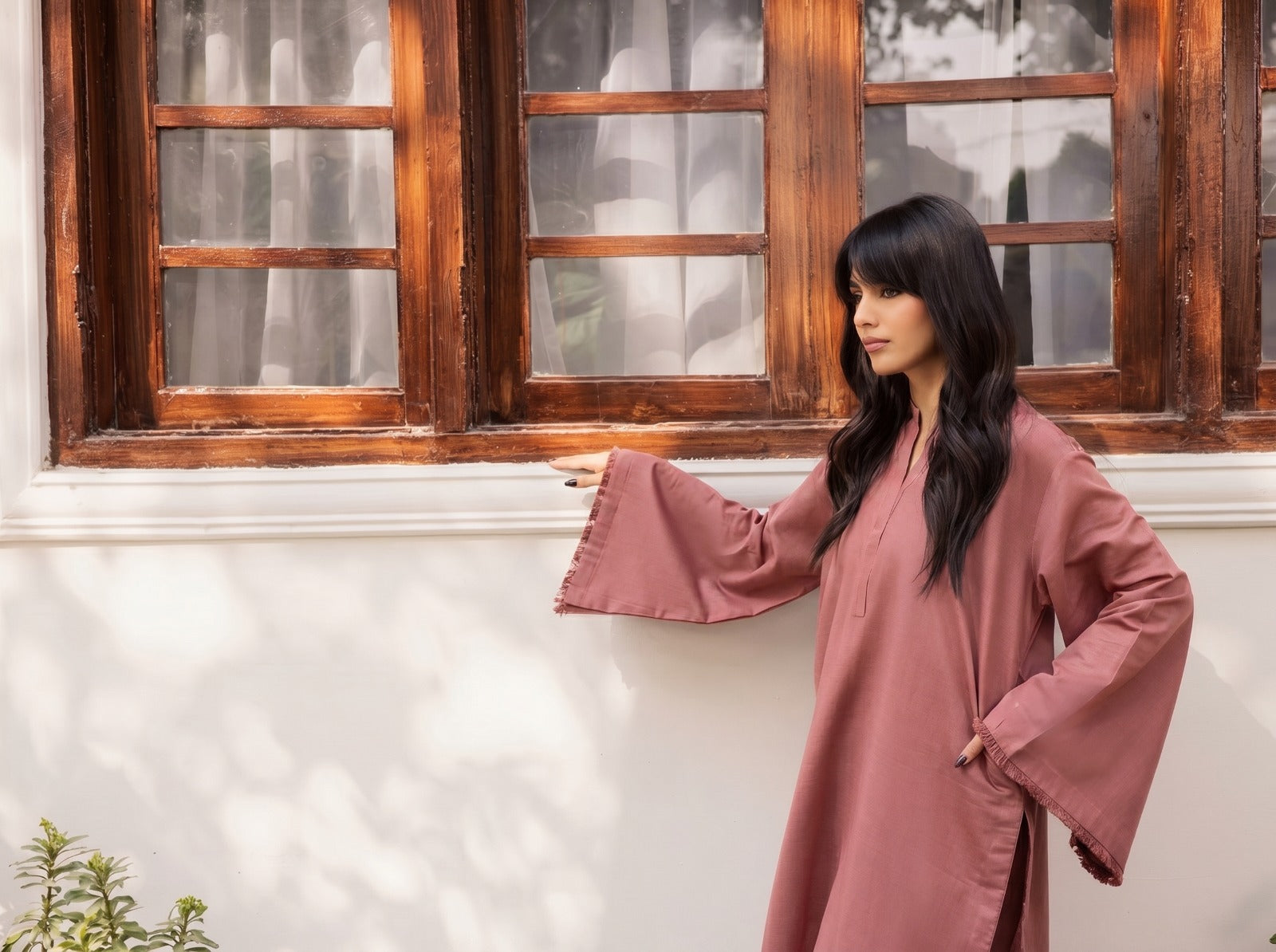 2 PC Lawn Solid FSK 03 – Dusty Rose