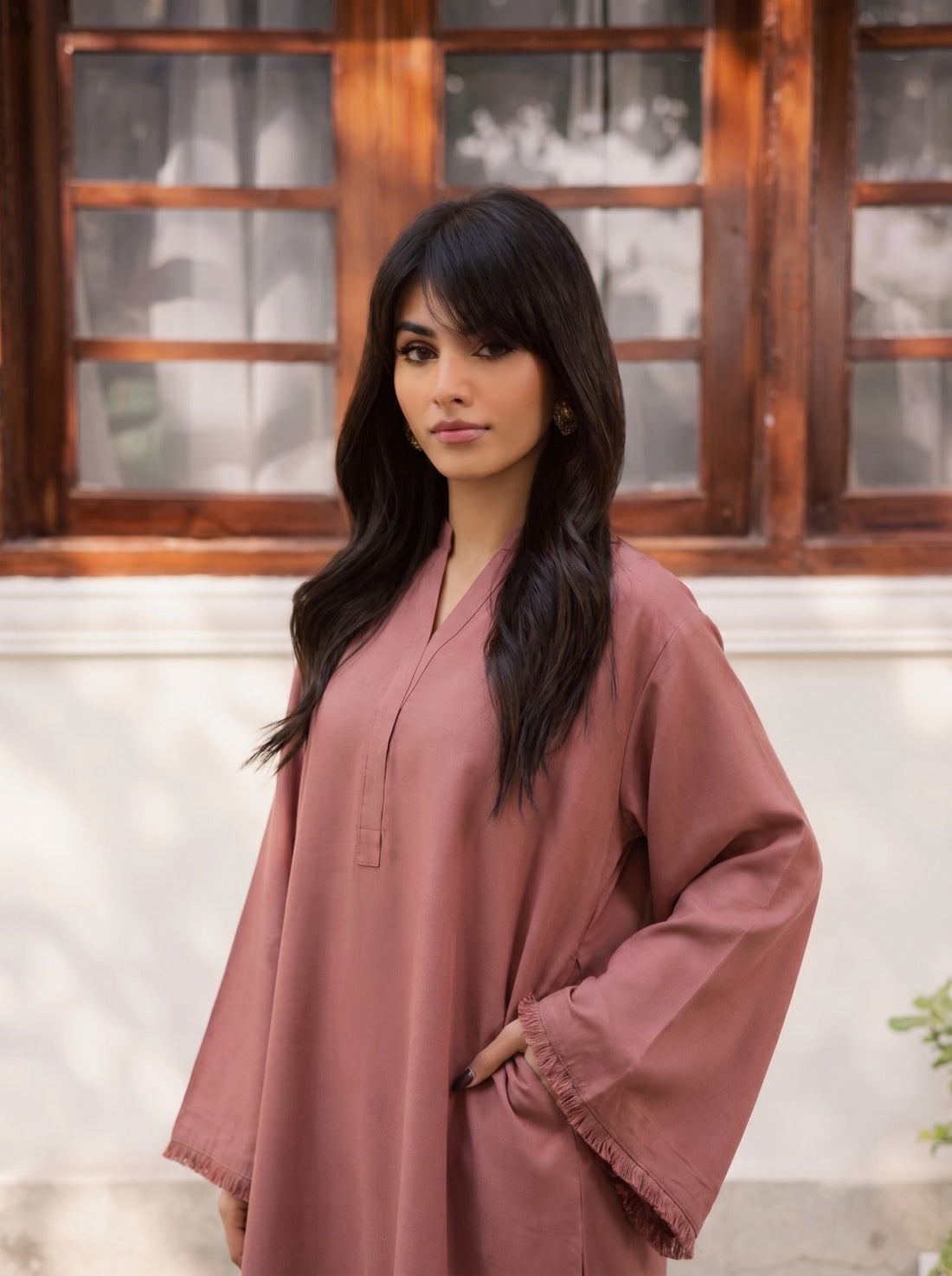 2 PC Lawn Solid FSK 03 – Dusty Rose