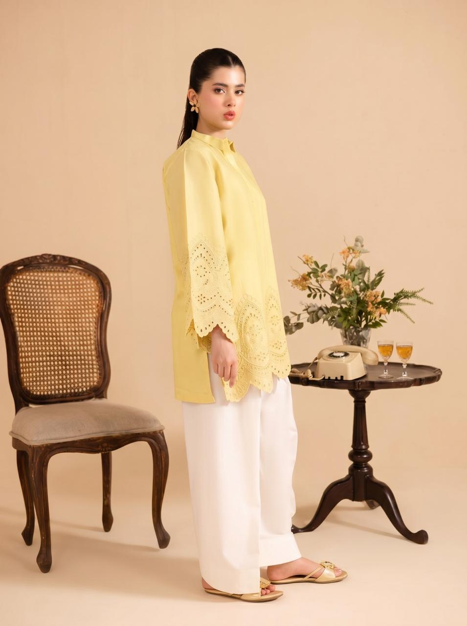 Summer Schiffli Embroidered Co-Ord - 1247