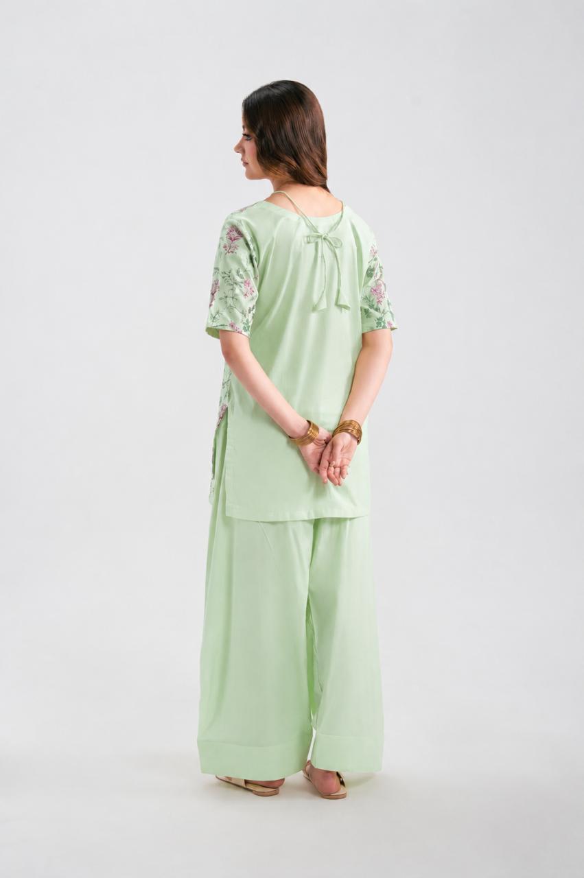 2PC Summer Embroidered Dress - 1349