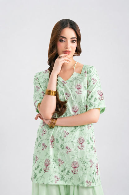 2PC Summer Embroidered Dress - 1349