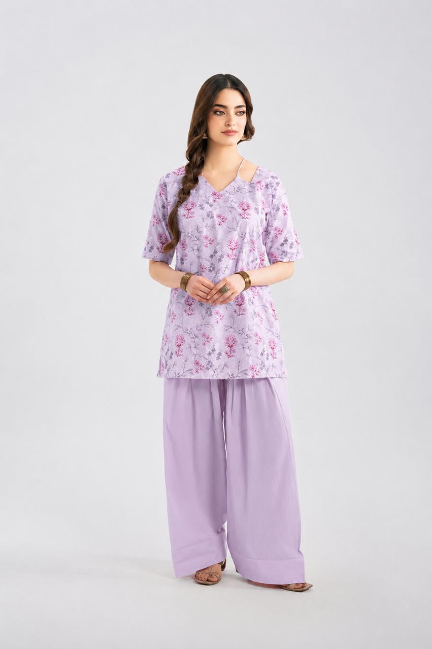 2PC Summer Embroidered Dress - 1351