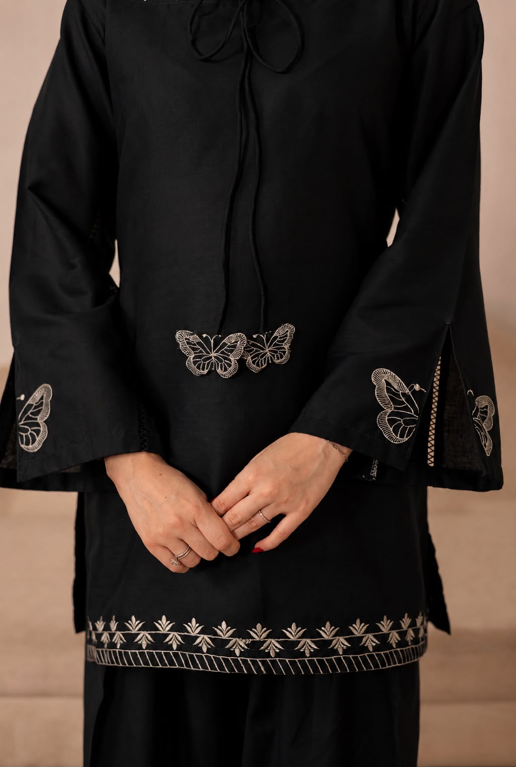 2PC Summer Embroidered Dress - 1345