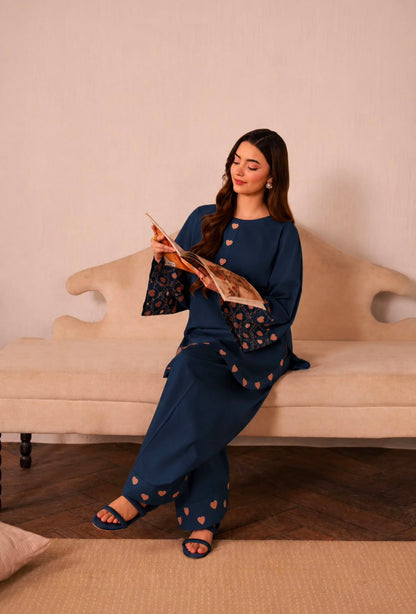 2PC Summer Embroidered Dress - 1336