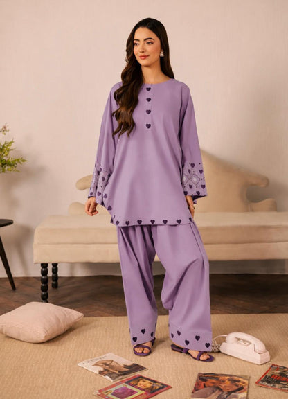 2PC Summer Embroidered Dress - 1335