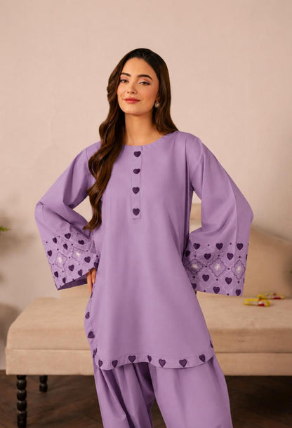 2PC Summer Embroidered Dress - 1335