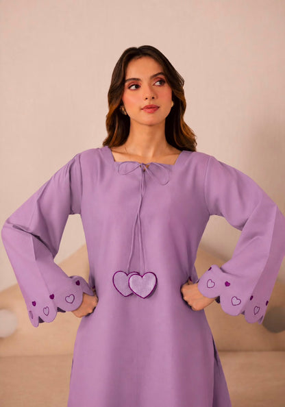 2PC Summer Embroidered Dress - 1346