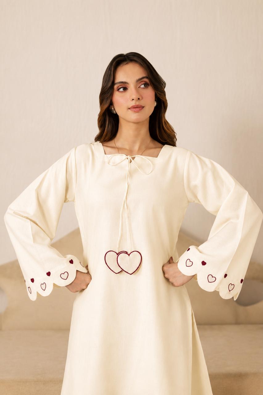 2PC Summer Embroidered Dress - 1347