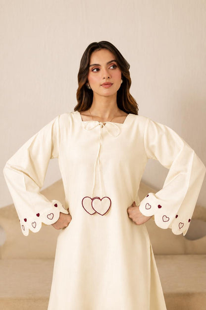 2PC Summer Embroidered Dress - 1347