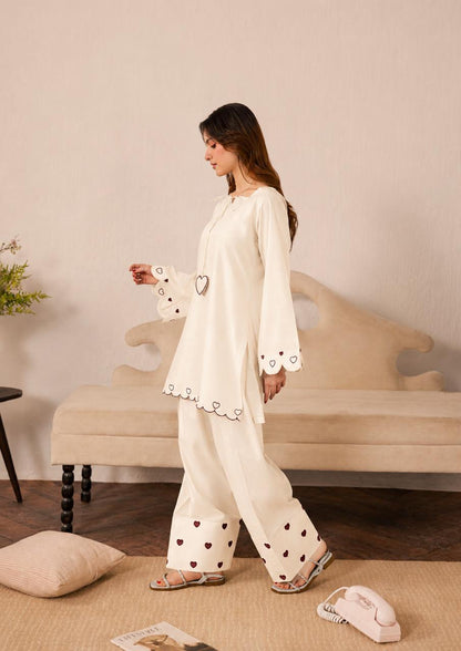 2PC Summer Embroidered Dress - 1347