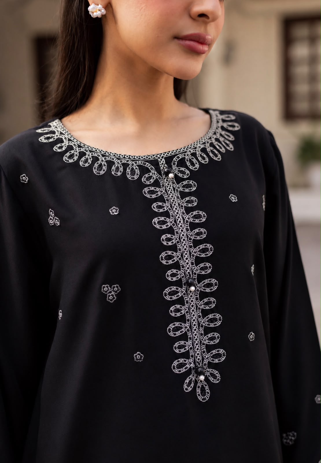 2PC Summer Embroidered Dress - 1332