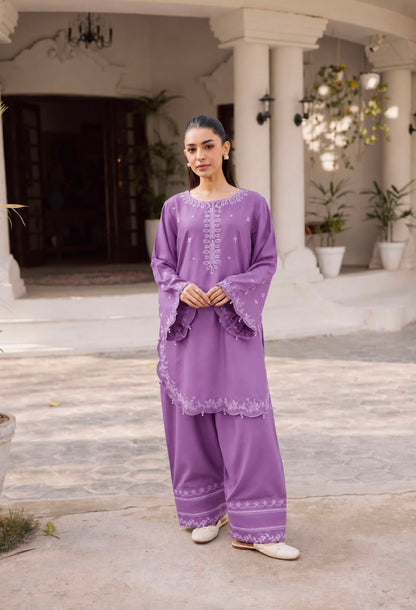 2PC Summer Embroidered Dress - 1334