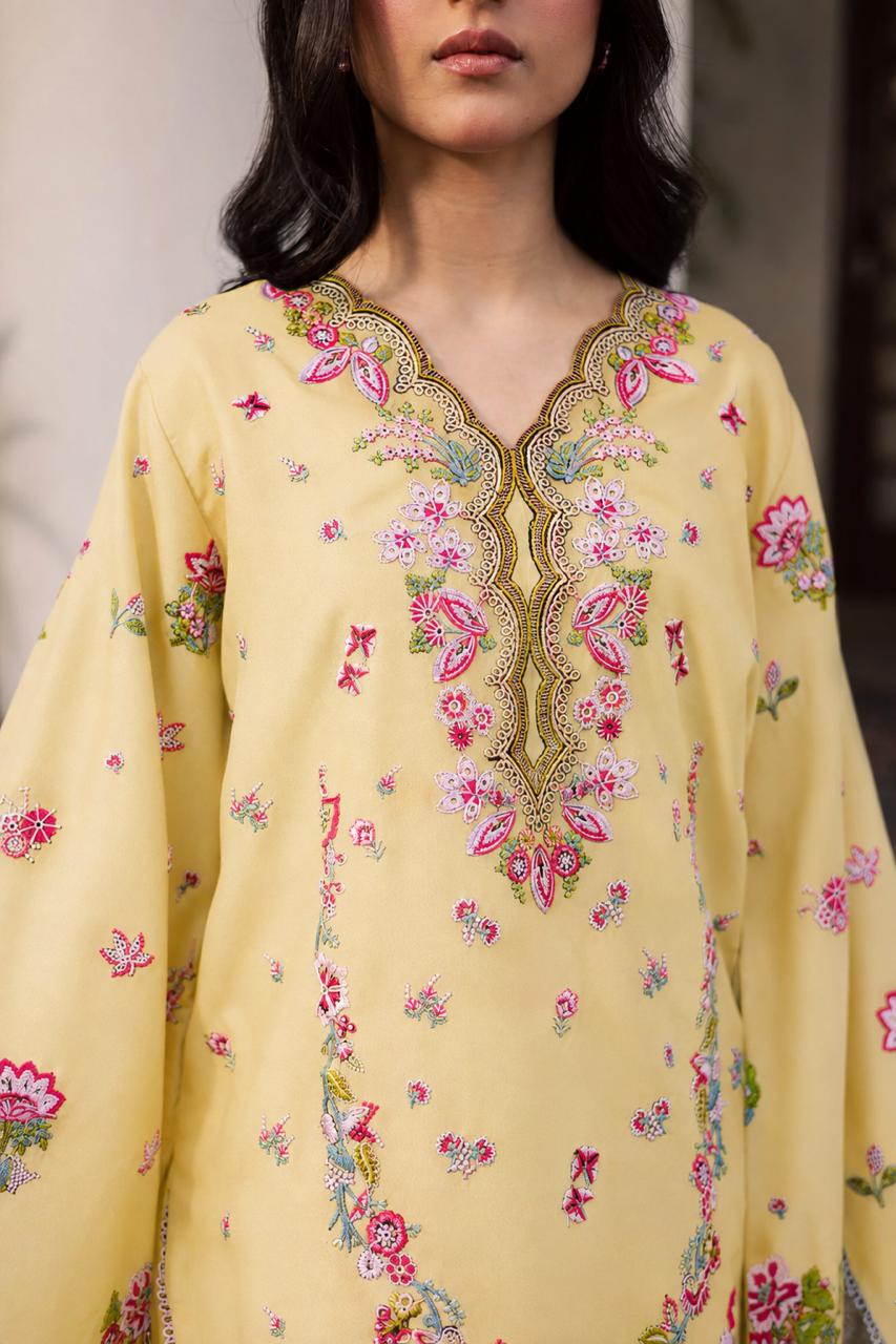 2PC Summer Embroidered Dress - 1354