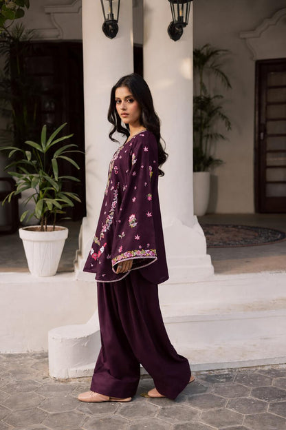 2PC Summer Embroidered Dress - 1357