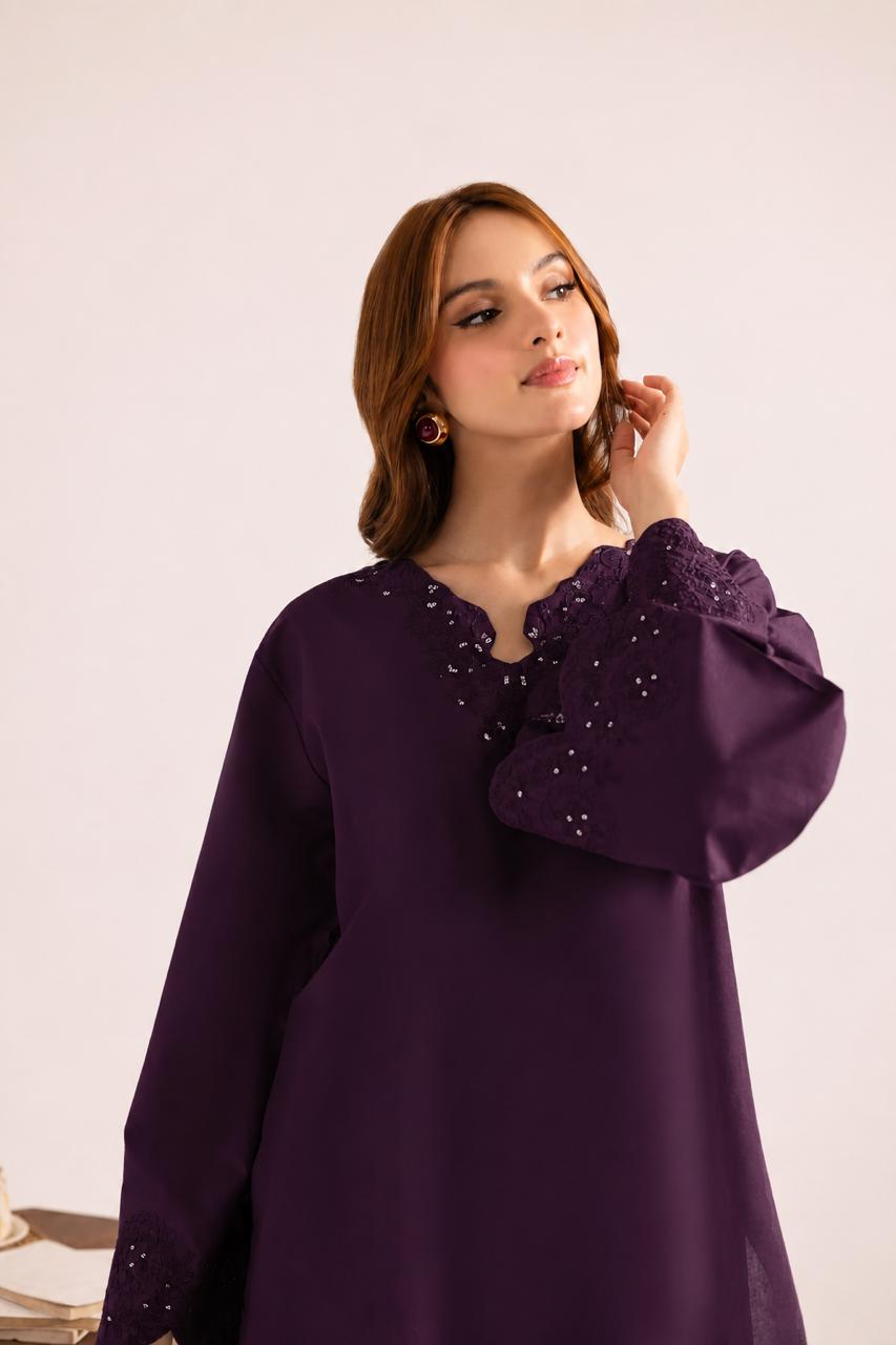 2PC Summer Embroidered Dress - 1360