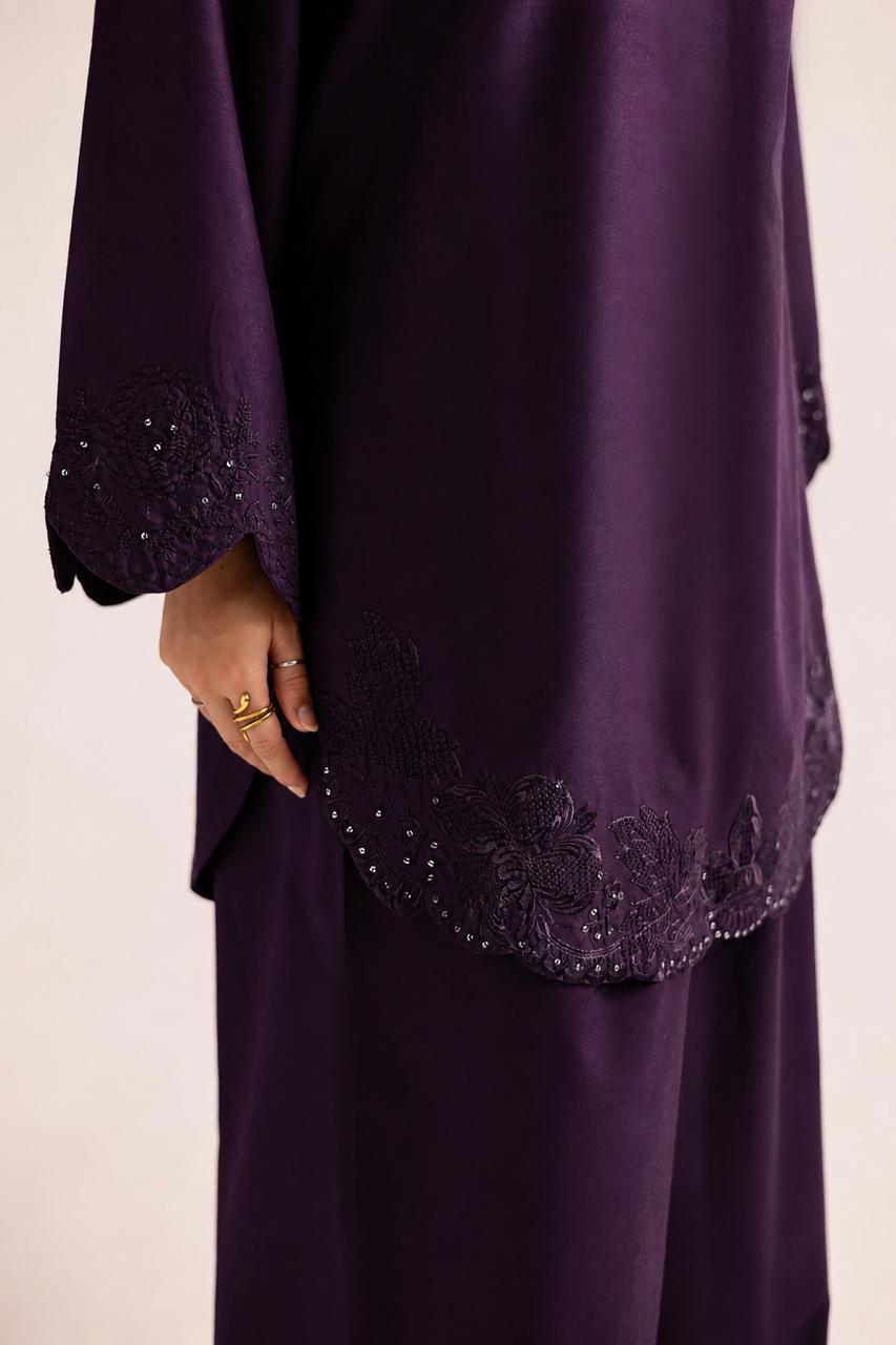 2PC Summer Embroidered Dress - 1360