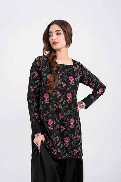 2PC Cambric Embroidered Dress - HM09