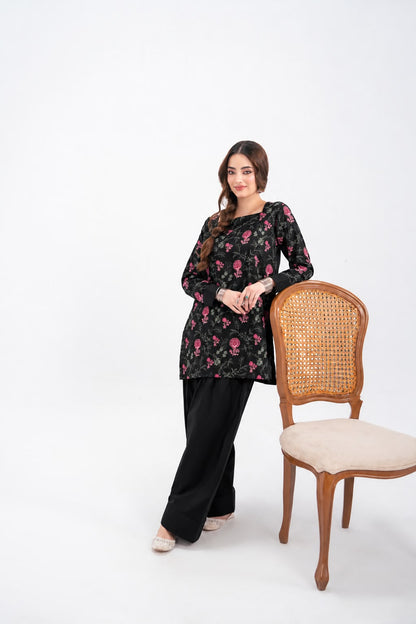 2PC Cambric Embroidered Dress - HM09