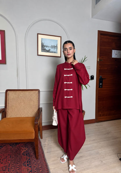 Mandarin Set - Maroon