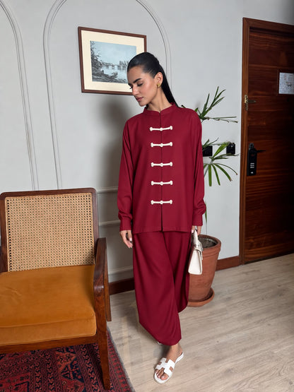 Mandarin Set - Maroon