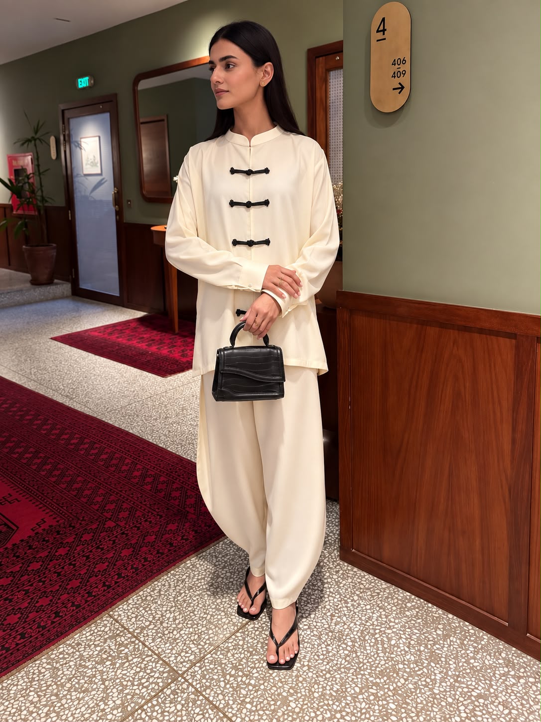 Mandarin Set - Creme