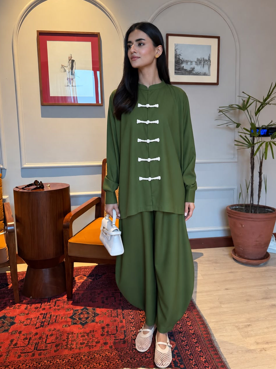 Mandarin Set - Olive