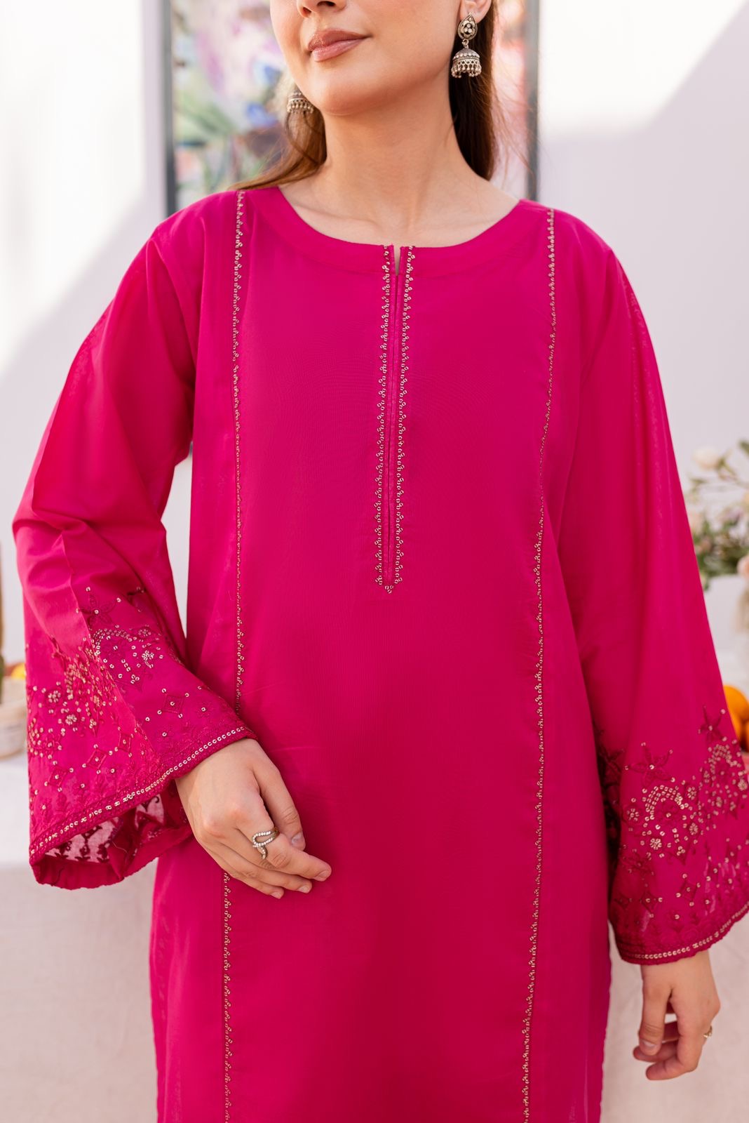 Lawn 2PC Embroidered Dress - 1029