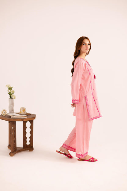 2PC Embroidered Dress - 1127
