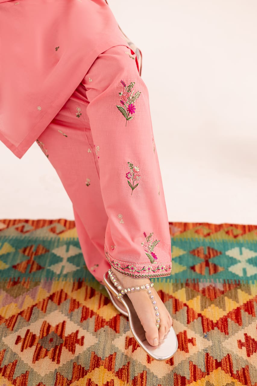 2PC Embroidered Dress - 1128