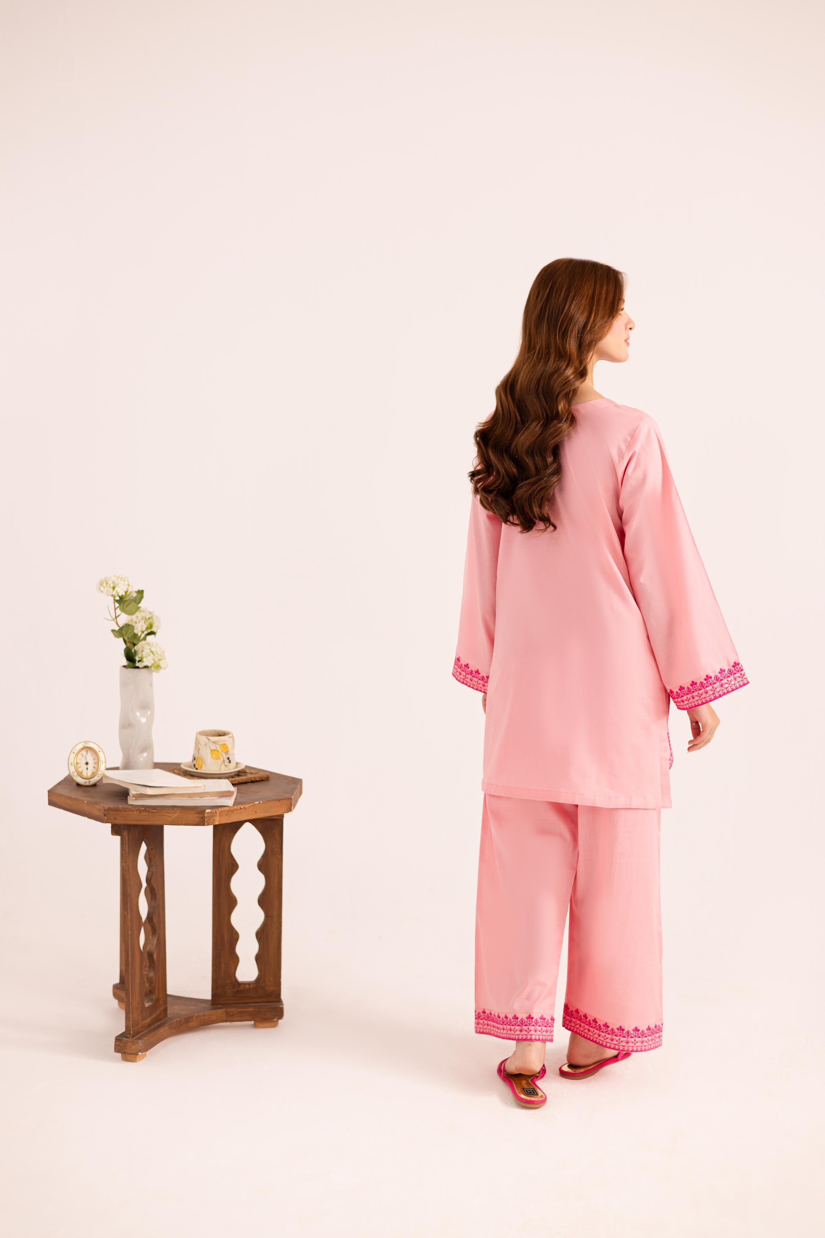 2PC Embroidered Dress - 1127