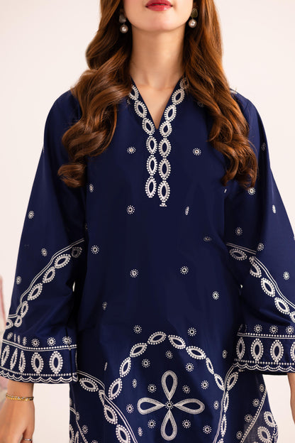 2PC Embroidered Dress - 1137