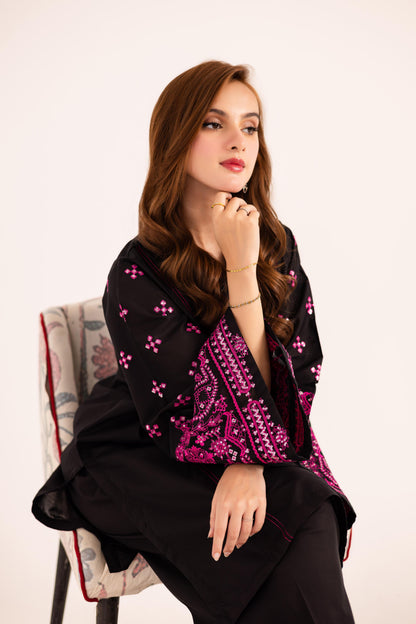 2PC Embroidered Dress - 1135