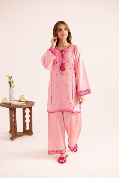 2PC Embroidered Dress - 1127