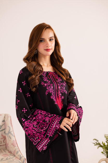 2PC Embroidered Dress - 1135