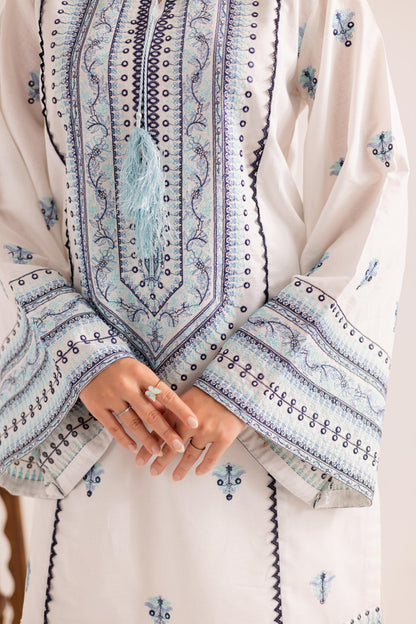 2PC Embroidered Dress - 1129