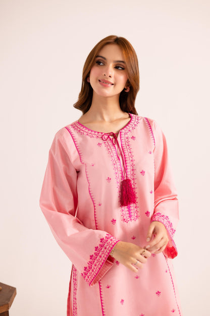2PC Embroidered Dress - 1127