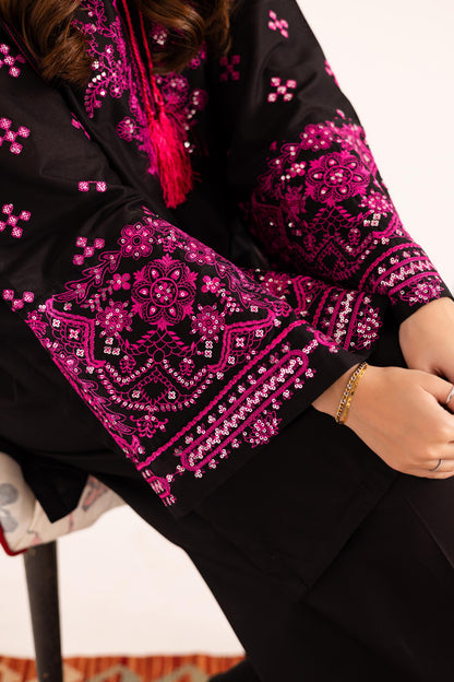 2PC Embroidered Dress - 1135