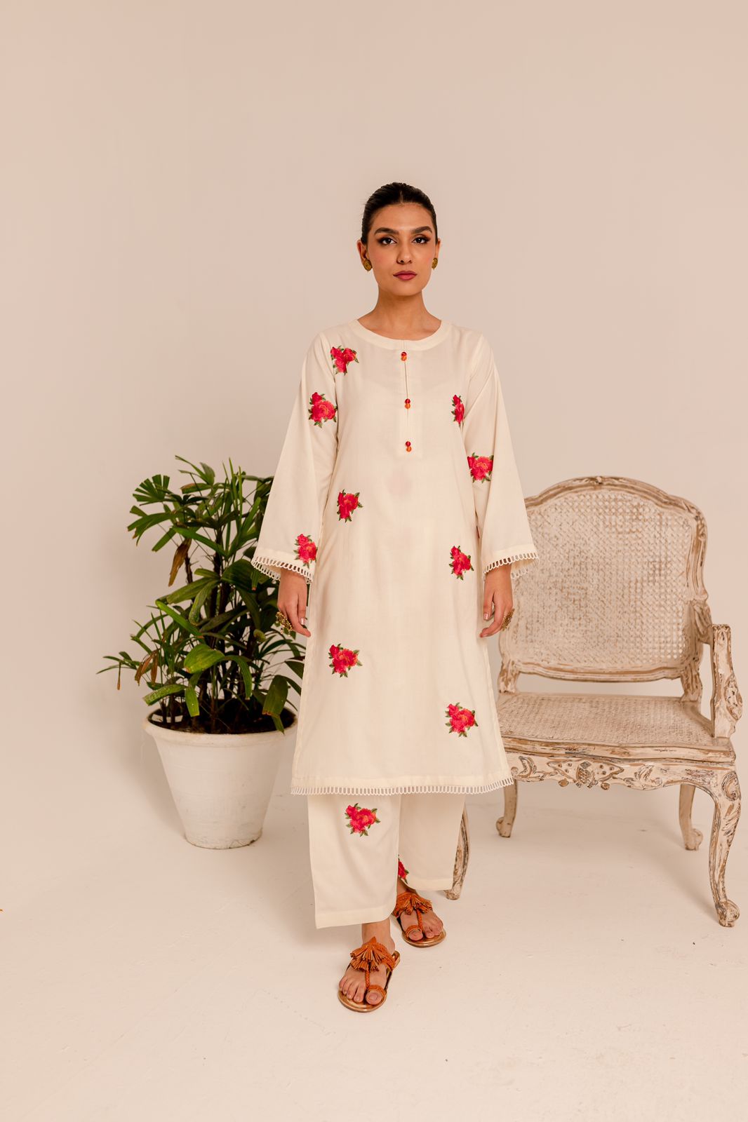 2PC Winters Embroidered Dress EM-RR11