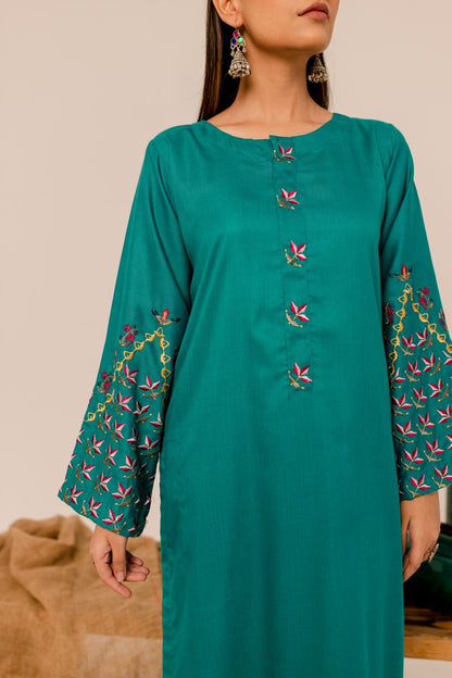 Embroidered 2PC Dress- EMS02