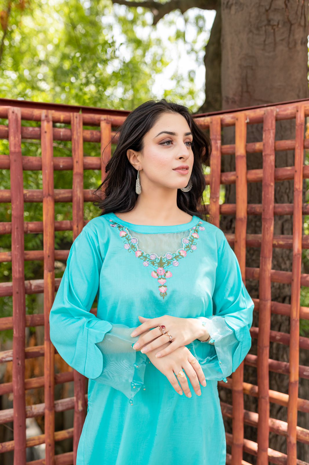 2PC Embroidered Suit- SB007